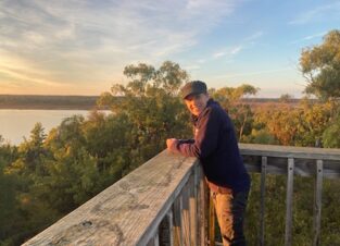 Principal Ecologist at Wildlife Unlimited Ltd, Claire McCall, enjoying the view!